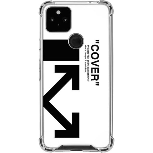 Black and White Arrows Google Pixel 5a 5G Clear Case